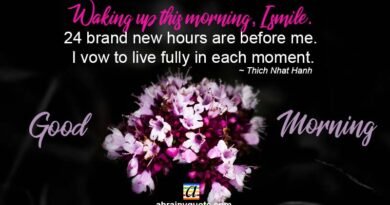 Thich Nhat Hanh Quotes on Waking Up and Morning