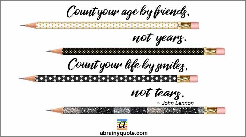 John Lennon Quotes on Friends and Smiles