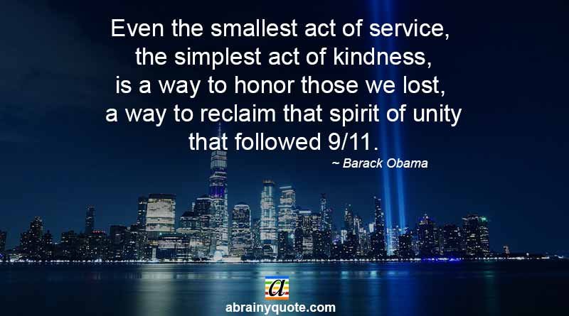 9/11 Quotes on Simplest Act of Kindness