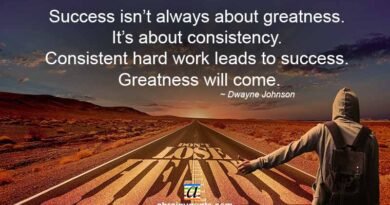 Dwayne Johnson Consistency Quotes on Success