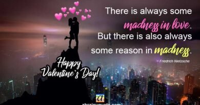 Valentine Quotes on Madness in Love - Friedrich Nietzsche